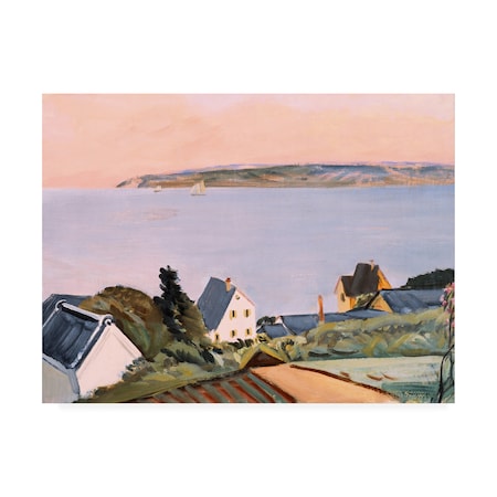 Takeji 'Distant View Of Awajishima' Canvas Art,35x47